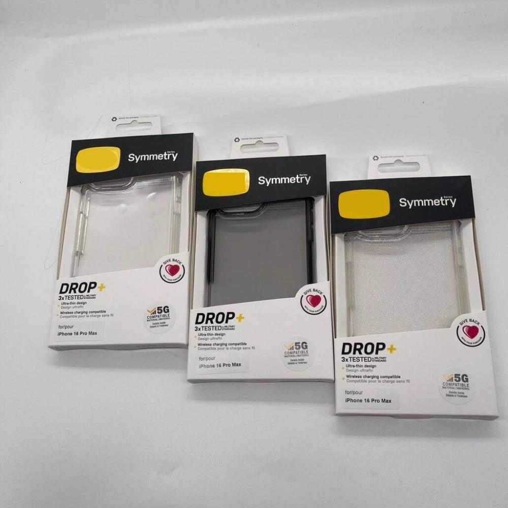 Прозрачный чехол с блестками Symmetry Series для iPhone 17 Pro Max Air 16 15 14 13 12 11, прозрачный оригинальный чехол Ott BOX с защитой от падений