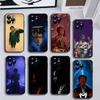 LIL TJAY Рэпер Чехол для телефона для iPhone17,16,15,14,13,12,11 Plus,Pro Max, Мягкий черный чехол