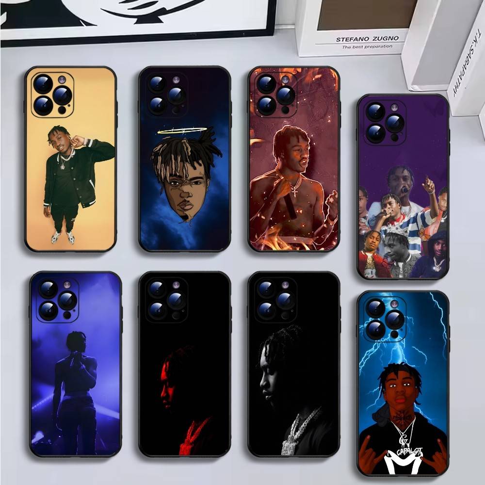 LIL TJAY Рэпер Чехол для телефона для iPhone17,16,15,14,13,12,11 Plus,Pro Max, Мягкий черный чехол
