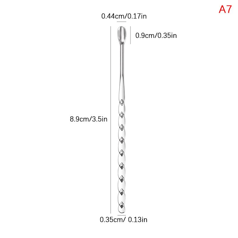 Nail Art Stirring Rod Gel Acrylic Bb Cream Mixing Stick Steel Spoon Spatula