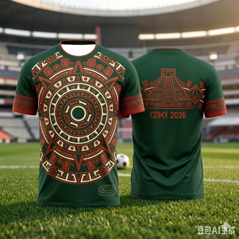 Мексика Ацтеки Футбольная форма 2026 Cdmx Мужская Женская Унисекс Футболка Традиционная Майя Солнечный Камень Графика Спортивная одежда для Фаната