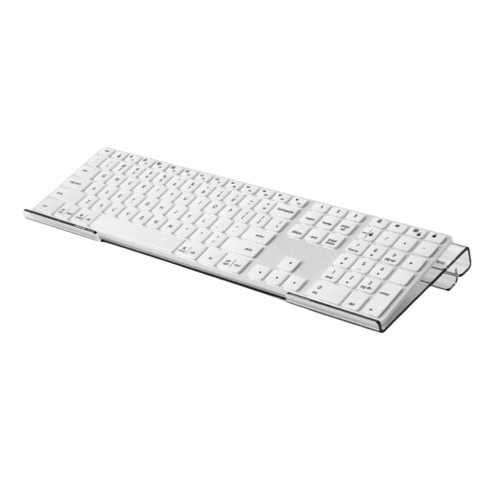Durable Computer Keyboard Holder Clear Acrylic Tilted Keyboard Stand Desktop Keyboard Tray School