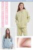 Benke Long Sleeve Comfortable To the and Stylish for Fall and Winter Loungewear Size Women's Pajamas, Touch, Open-Front, Hooded, Thick, Warm, (Pink,