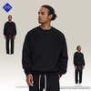 Men's Fleece Sweatshirt 350g Thermal Crewneck Pullover Oversized Drop Shoulder Solid Color Casual Fall Winter Top