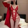 Секс-женщины с открытым глубоким V-образным вырезом, комплекты нижнего белья, сексуальные кружевные прозрачные боди, сексуальные кукольные платья с вырезами, колготки, пижамная одежда