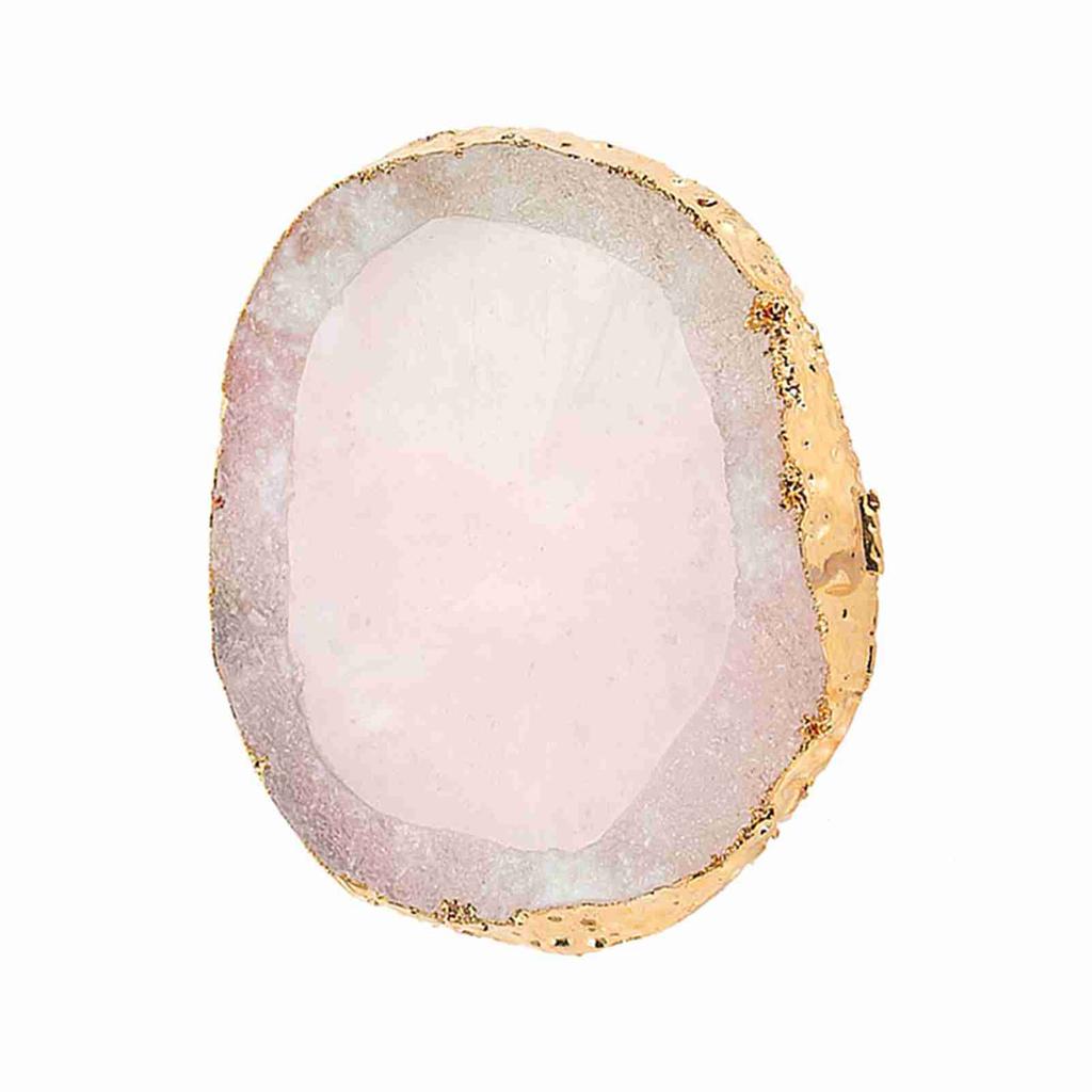 Resin Nail Art Palette Paint Drawing Color Dish Golden Edge Manicure Nail DIY Tool