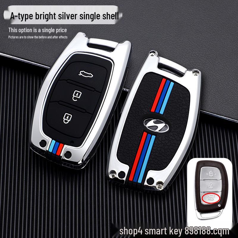 Hyundai Key Case for Ix35, Elantra, Langdong, Mingtu, Ix25, Sonata - Men's Car-Specific Shell with Buckle