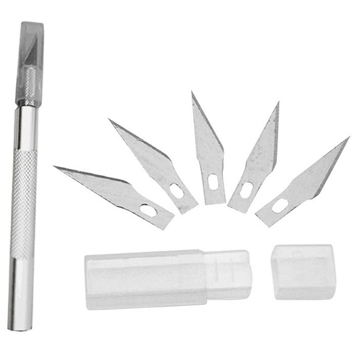 Wood Carving Pen Paper Cutter Sculpting Cutting Tool Sharp Hand Knife + 5 Blades