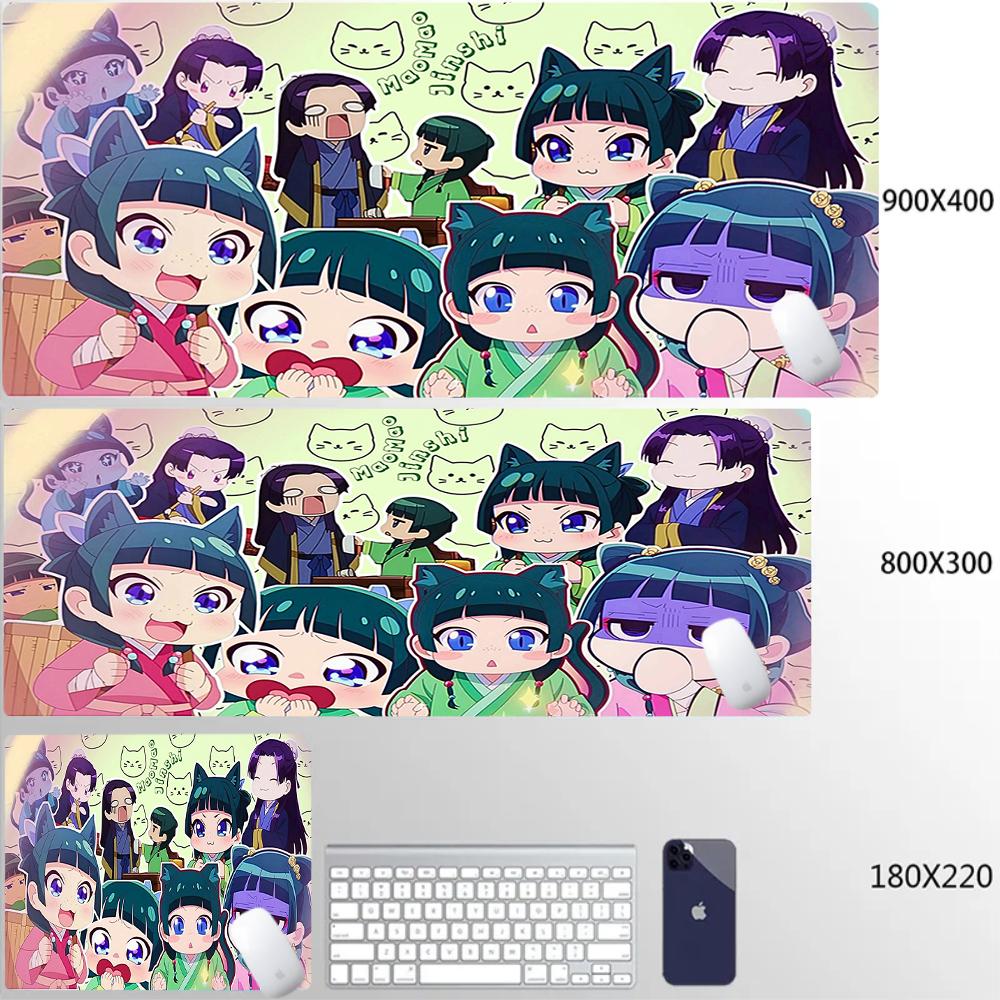 Natural Rubber Locking Edge Rug Large Desk Mats Pc Gaming Accessories The Apothecary Diaries Anime Computer Mouse Pad Xxl Carpet