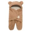 Thicken Newborn Baby Sleeping Bag Imitation Berber Fleece Baby Blanket Newborn Swaddle Wrap  Winter