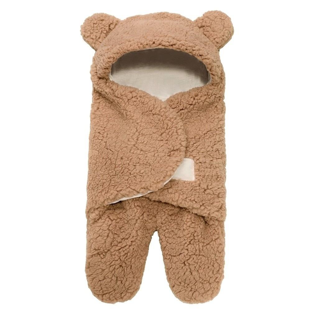 Thicken Newborn Baby Sleeping Bag Imitation Berber Fleece Baby Blanket Newborn Swaddle Wrap Winter