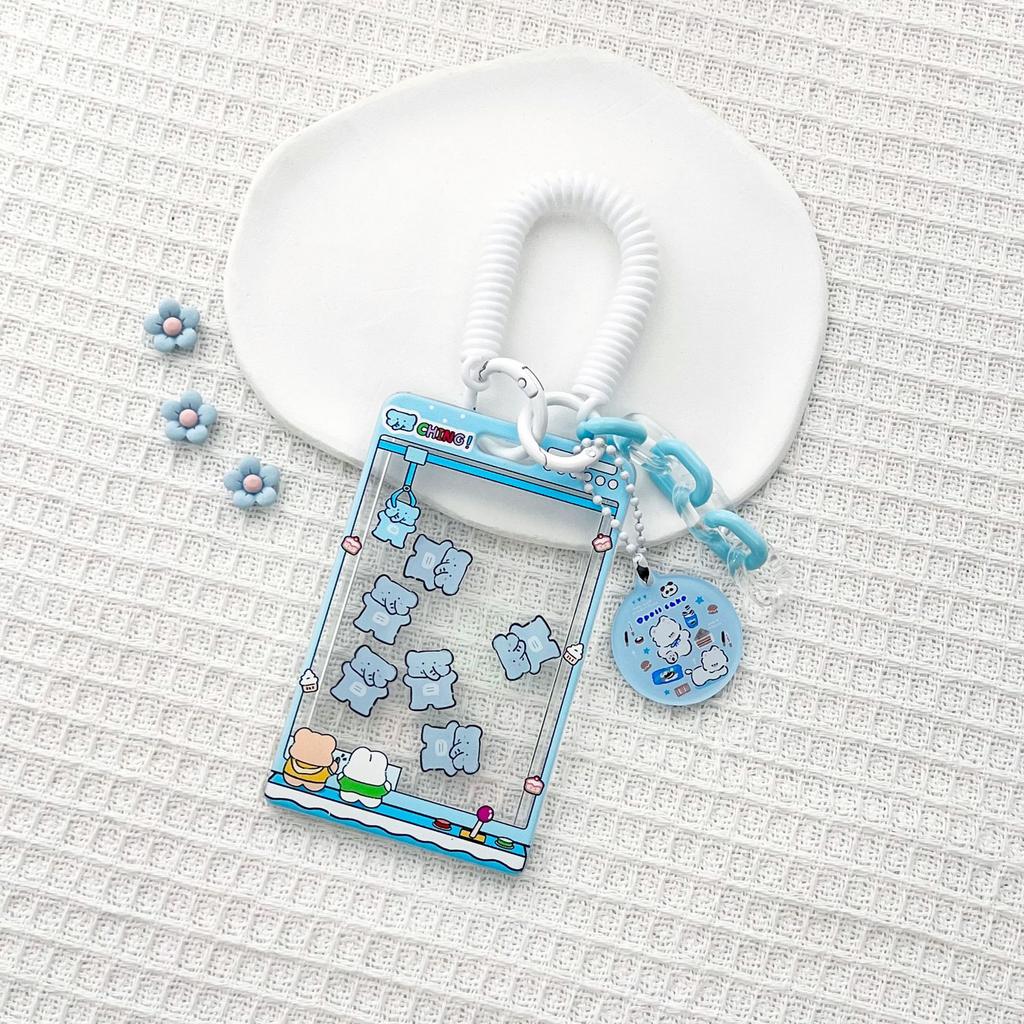 Милый креативный дизайн, забавный держатель для фотокарт Kpop, милый мультяшный держатель для студенческого удостоверения личности, чехол для семейного фотодержателя для друзей