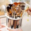 Makeup Brush Stand: Creative Desktop Storage Rack with 45 Holes for Cleaning, Drying, and Large Capacity Organizing