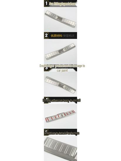 Накладка на задний бампер Borgward BX5 из нержавеющей стали, наклейка для защиты багажника