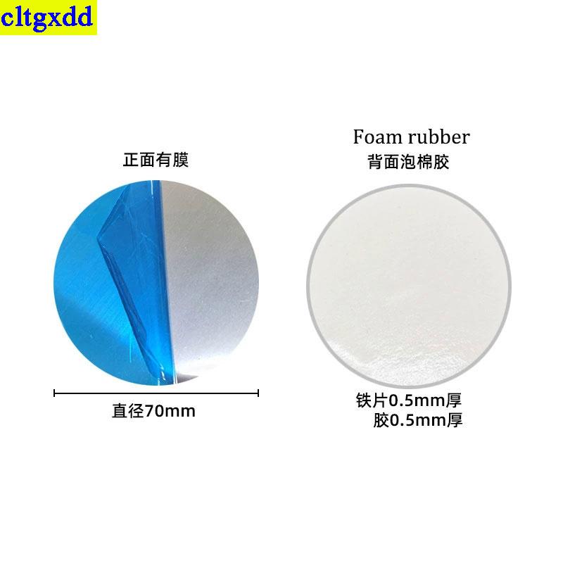 Cltgxdd 10 Pieces 15/20/25/30/35/40/45/50/60/70mm Circular Square Car Phone Magnetic Metal Plate Universal Patch Bracket 6