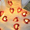 LED Light String Fairy Peach Heart Garland Lamp Bedroom Garden Hoilday Happy Birthday Wedding Party Decoration Lights String