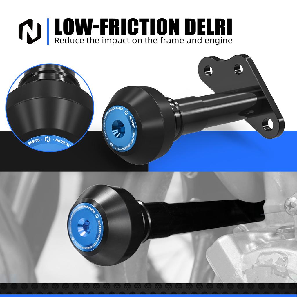 NICECNC Engine Frame Slider Protector Guard For Suzuki DRZ400 DR-Z400 DRZ 400 S SM DRZ400S DRZ400SM 2000-2024 2023 2022 2021
