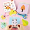 100pcs Kids Cartoon Colorful Paper Cutting Toy Children DIY Handmade Origami Art Craft Set Baby Puzzle Learning Educational Toys