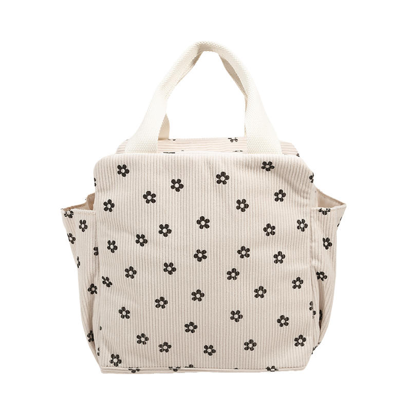 Lightweight Large Capacity Lunch Box Bag Cute Portable Bento Insulation Tote Bag for Commuting Office