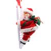 Санта-Клаус Музыкальная кукла Рождественский Санта, поднимающийся по лестнице, бусины, подвесное украшение, электрический ребенок