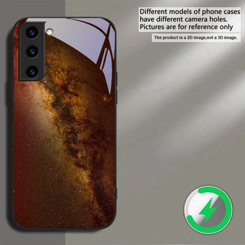 Space Nebula Wallpaper Suitable For Samsung Galaxy S25 Ultra S20 FE S21 S22+ S23 Plus S24 S26 Edge magnetism Glass Phone Casee