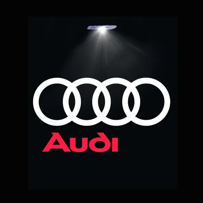 Для Audi 8L Светодиодный логотип на дверь автомобиля Свет приветствия Для Audi A4 B5 B6 B7 B8 B9 A1 A3 8V 8P 8L A6 C5 C6 C7 A5 A7 A8 Q3 Q5 Q7 TT S3 S6 Sline Quattro