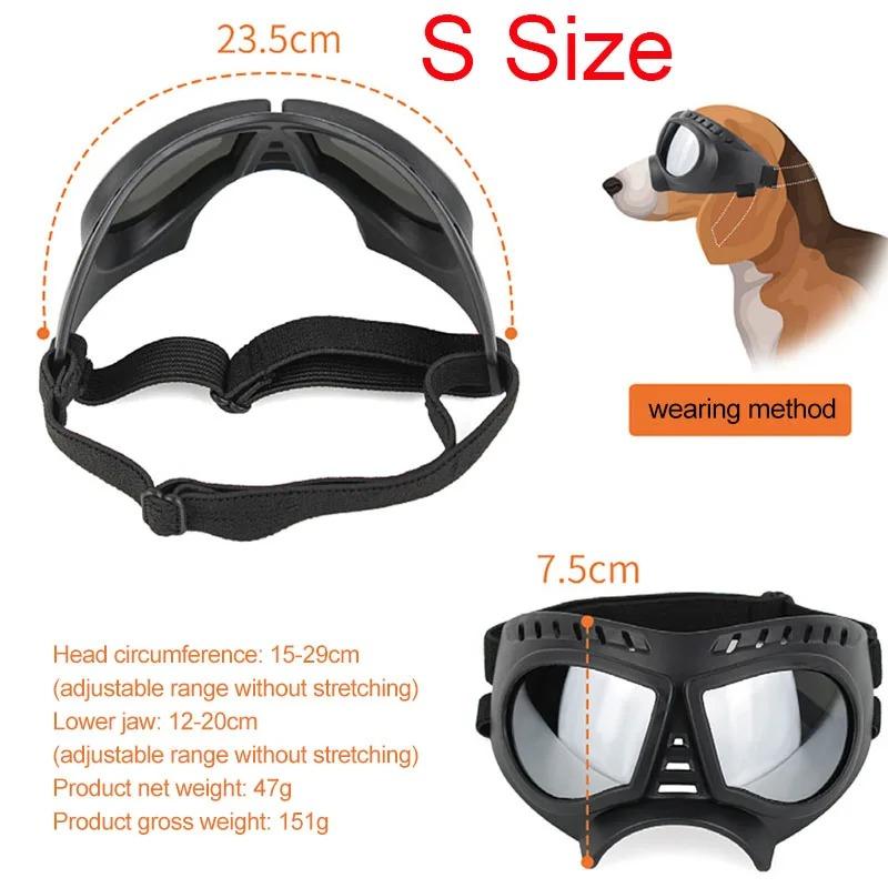 Очки Cool Pet Dog Goggles Dog Outdoor UV Protection Sunglasses Dog Accessories Защита глаз Водонепроницаемые ветрозащитные регулируемые ремни