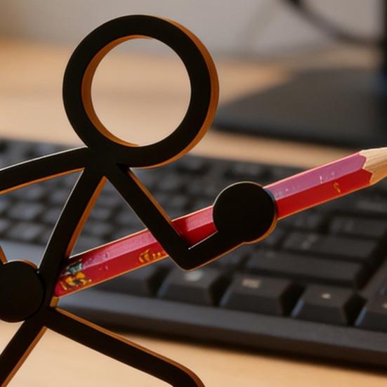 4 шт. 3D-печатный держатель для ручек Stickman, Стрелок, Снайпер, Мечник, Подставка для карандашей, Декор для дома и офиса на рабочий стол