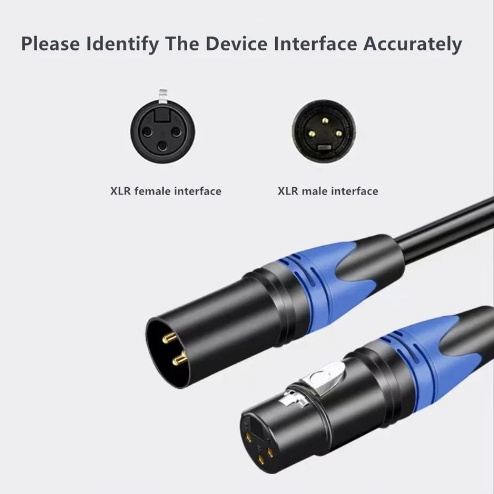 OFC XLR Audio Cable 3 Pin XLR Audio Line Guitar Mic Speaker Amplifiers Extension Cable Microphone