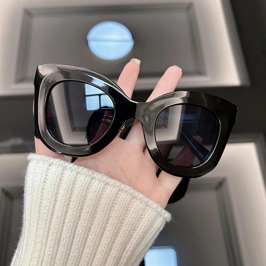 Винтажные солнцезащитные очки «кошачий глаз» женские мужские брендовые ретро солнцезащитные очки женские мужские модные уличные зеркальные панк оправа