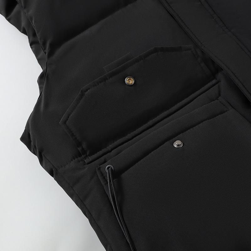 Осенний мужской жилет с капюшоном большого размера, новинка 2023 года, большие размеры L-8XL, черные куртки без рукавов на молнии, зимняя повседневная толстая теплая мужская верхняя одежда