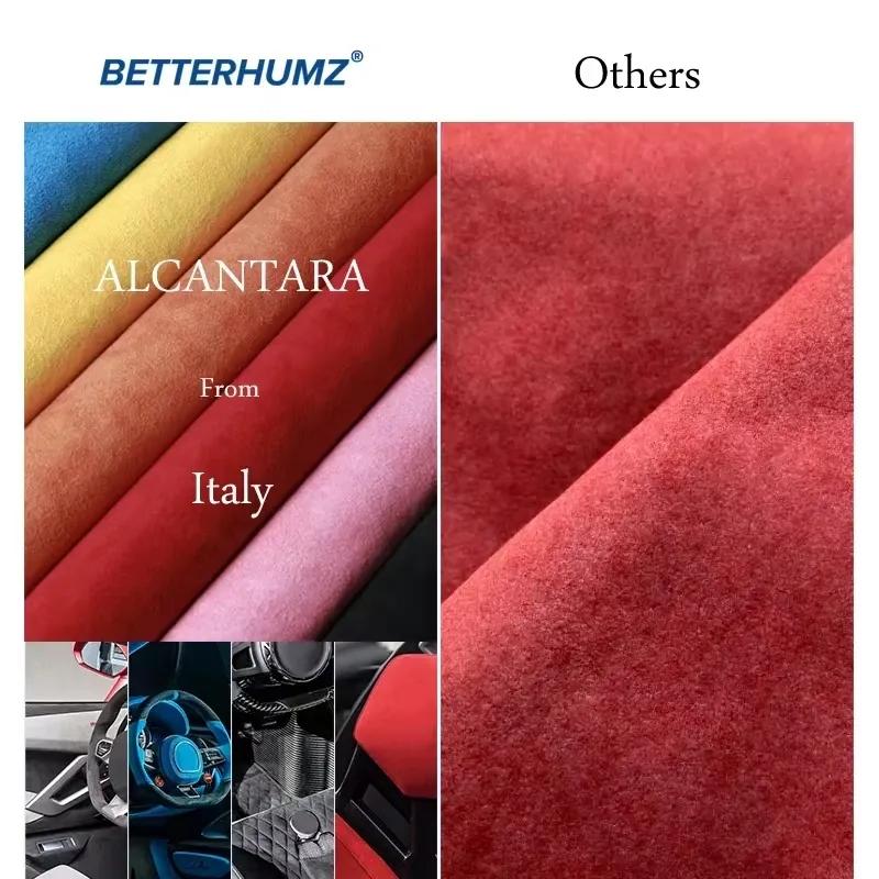 For BMW E92 E90 E93 Dashboard Panel Air Vent Outlet Trim Frame Made of Alcantara Stickers Car Interior Styling Auto Accessories