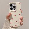 Чехол для телефона с красным узором в форме сердца, подходит для iPhone 17 16 15 14 13 12 11 Pro/Max/Plus, противоударная задняя крышка