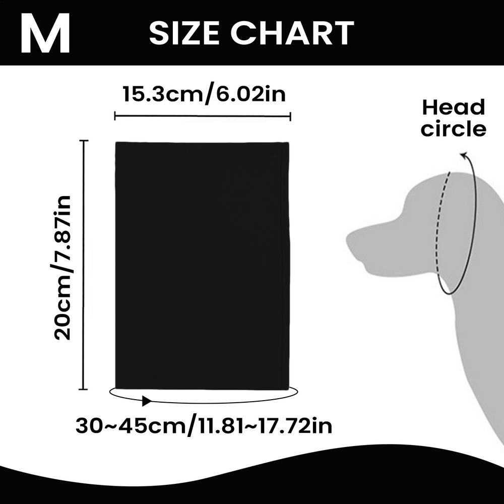 Dog Ear Cover Snood Calming Soft Pet Hood Dog Neck And Ear Cover Warmer for Small Medium Large Breeds Hair Cutting Shower
