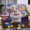 Funny Cartoon HD Printed Blanket  Soft Warm  Comfortable BBooba Design for Home Travel Picnic or Birthday Gift