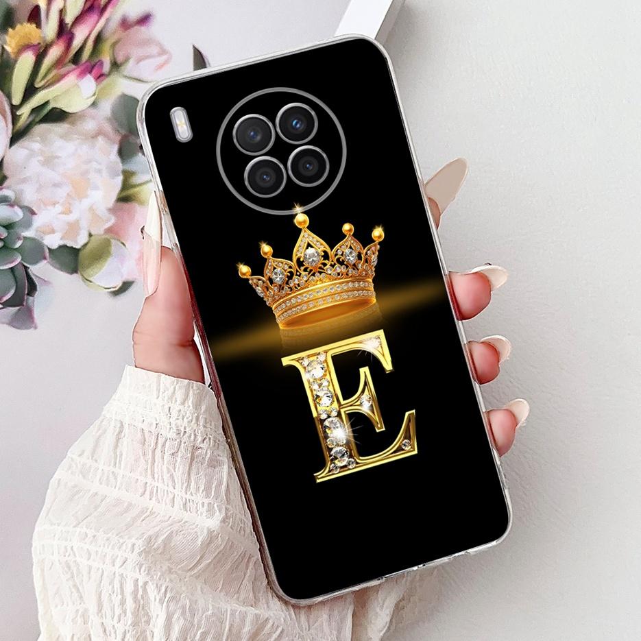 Чехол для Huawei Nova 8i Honor 50 Lite Новый Чехол с Буквами Короны Прозрачный Силиконовый Мягкий Тонкий Чехол для Телефона Для Honor 50 Lite Nova8i