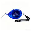 Blue Color Auto Retract Dog Strap Transparent Outer Shell Walking Pet Tether  Sidewalk Pet Roam
