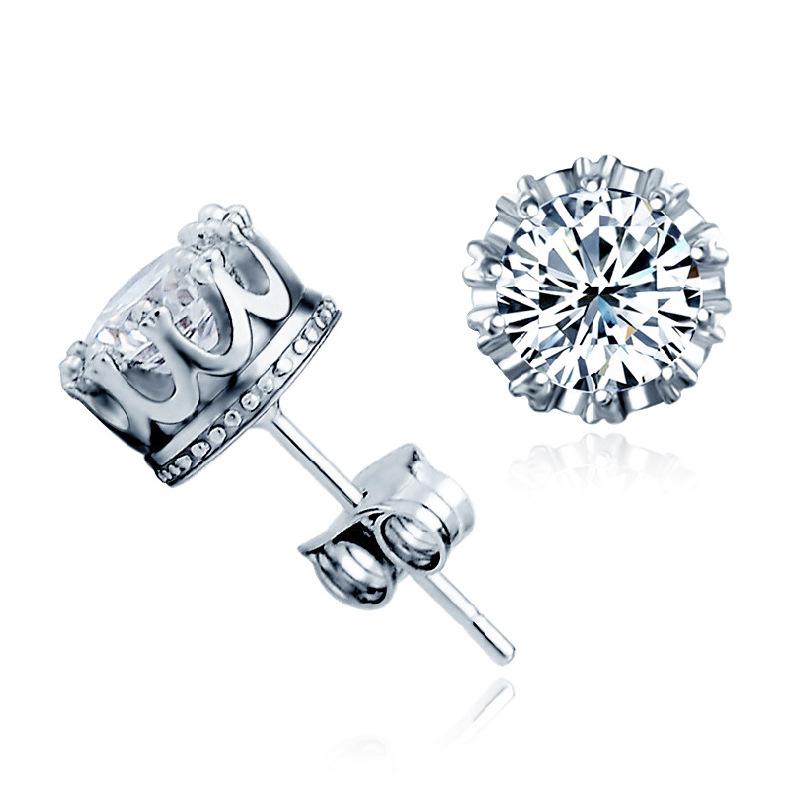 Новые серьги из стерлингового серебра 925 пробы со сверкающими цирконами для женщин, модные, свадебные, помолвочные, для вечеринок, ювелирные изделия, подарки