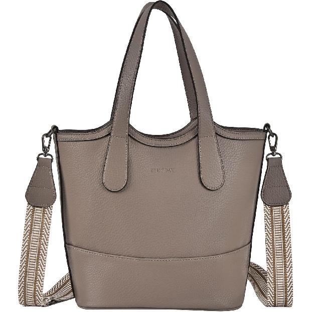 Tote Bag for Women,Straw&Vegan Leather Bucket Bags Crossbody Top Handle Purses And Handbags For Work Travel Beach