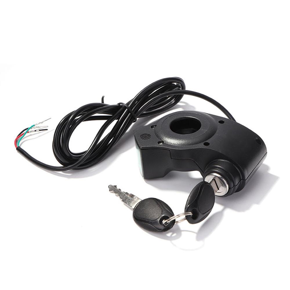 Electric Scooter Ignition Lock Handlebar Control Switch Thumb Throttle with Keys Compatible for Kugoo M4