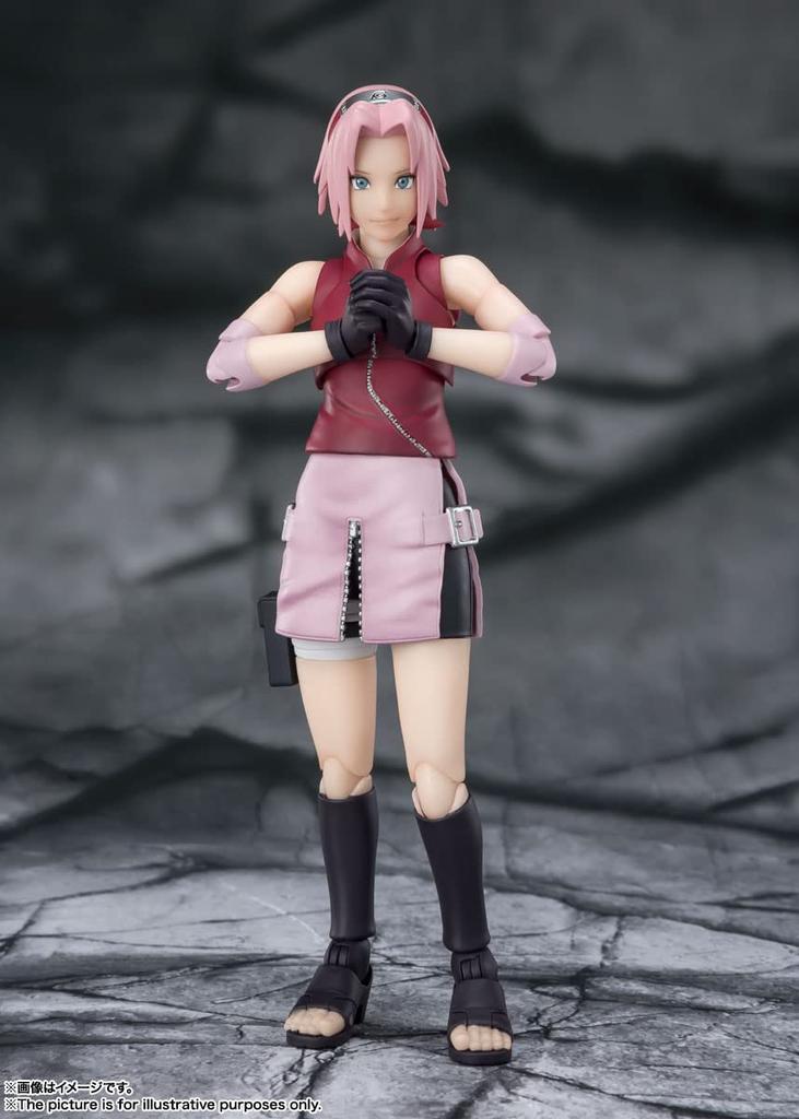 NARUTO Shippuden Sakura Haruno Соревновательный дух, унаследованный от мастера 135 мм ПВХ ABS окрашенная подвижная фигурка BAS63448 SHFiguarts - - Прибл.. &