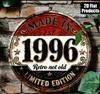 Made in  Retro Not Old D Flat Round Metal Sign Limited Edition Vintage Rustic Wall Decor for Home Bar Cafe