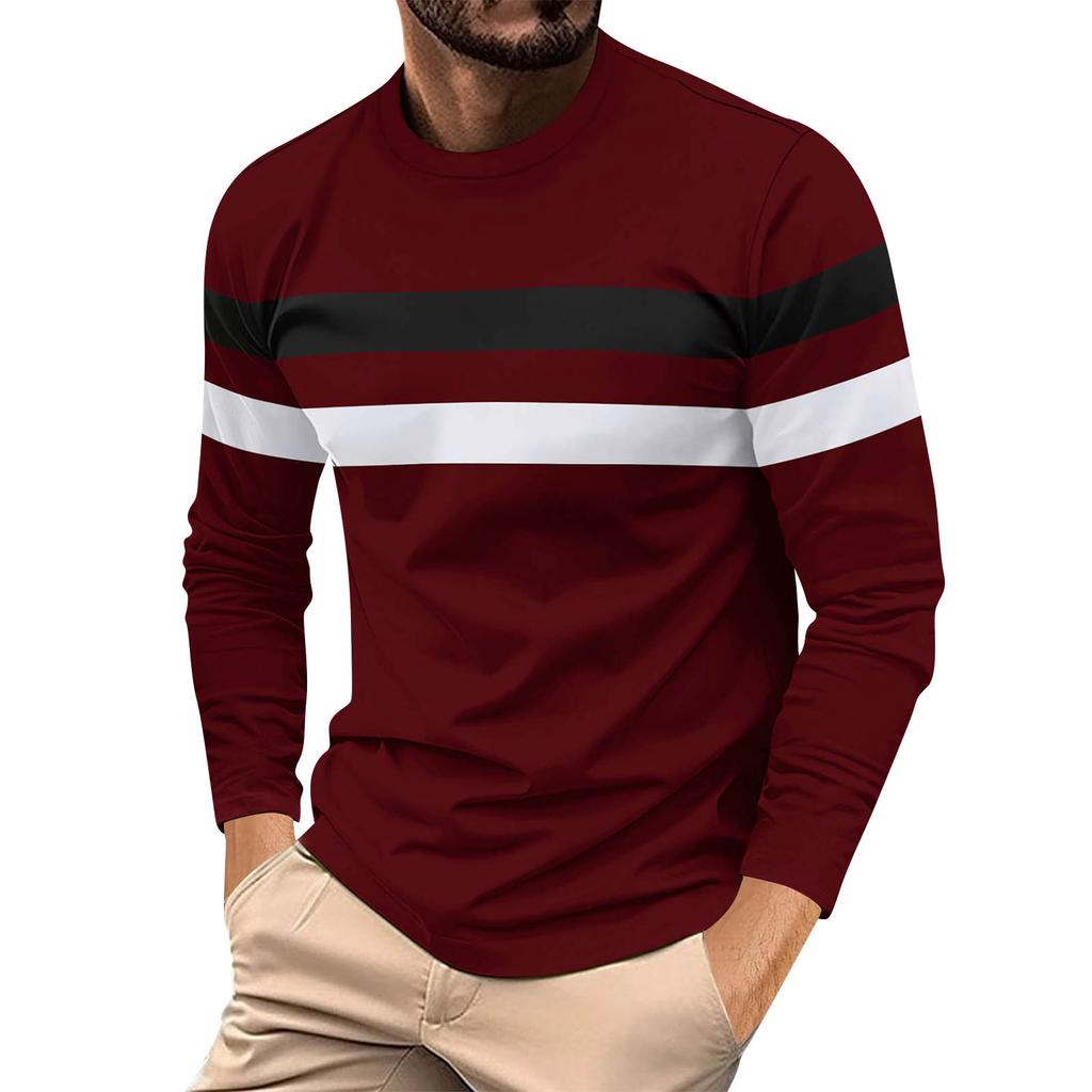 Men's T Shirt O-Neck Clothing Apparel Outdoor Long Sleeve Print Fashion Designer Vintage