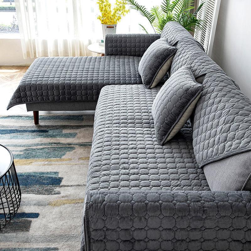 Вельветовая диванная подушка с однотонной окантовкой, современная минималистичная универсальная диванная подушка для гостиной