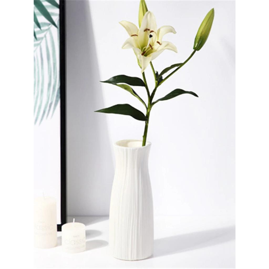 Главная Простая пластиковая ваза Nordic Small Fresh Flower Pot Бутылка для хранения цветов Современный домашний декор для гостиной Украшения