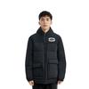Пуховики Li Ning Мужские Черный Стойка Умеренный Стеганый Пуховик AYMS111-3