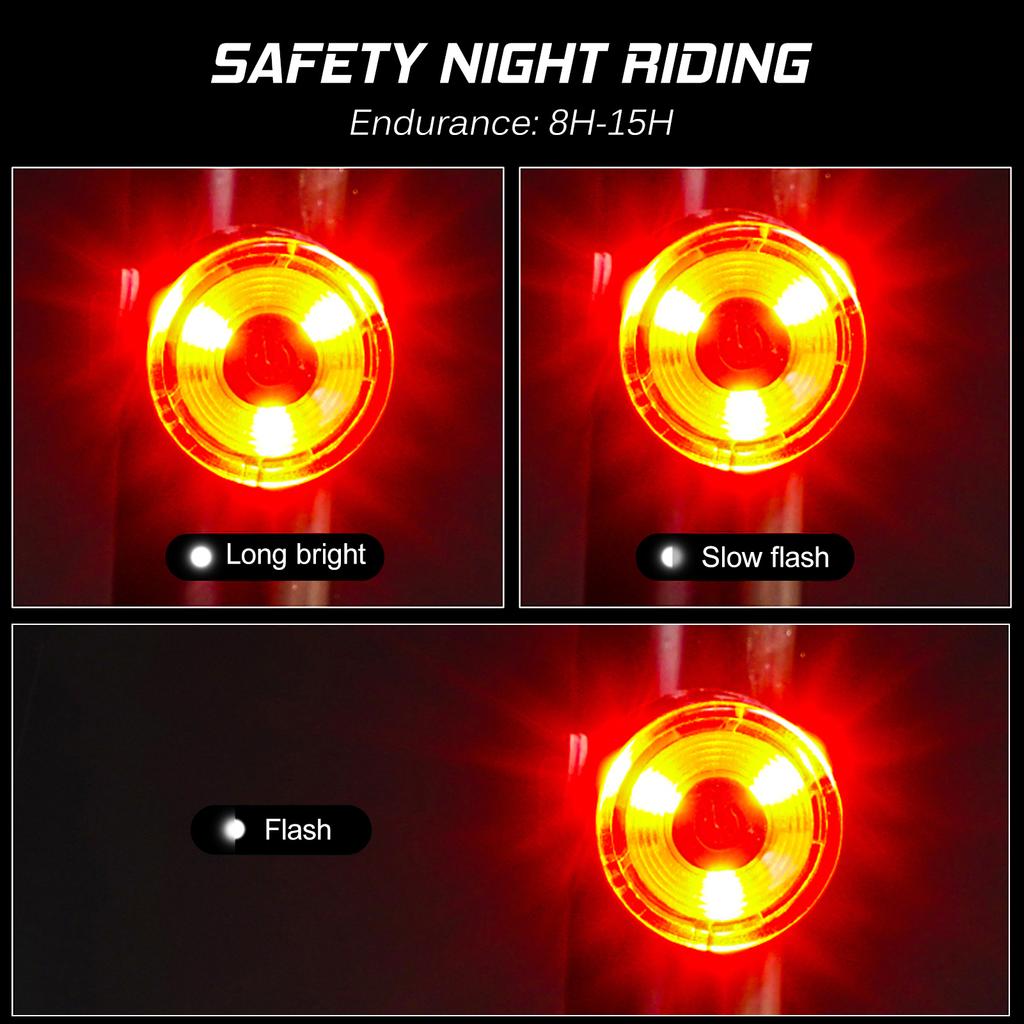 Велосипедный фонарь Велосипедная фара Задний фонарь Водонепроницаемый велосипедный фонарь на руль Передний фонарь Задний яркий