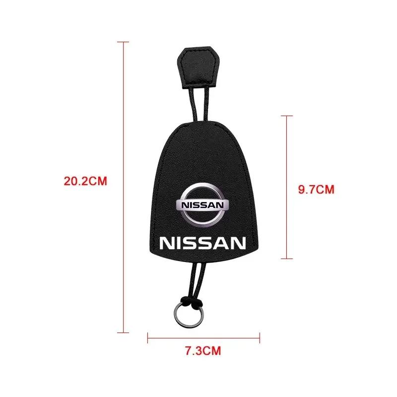 2025 For Nissan Nismo Car Key Holder New Leather Keychain Pouch For Nissan Qashqai Tiida Kicks Versa Leaf Sentra Altima X-trail