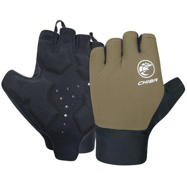 Велосипедные перчатки Chiba Team Glove Pro (оливковые)