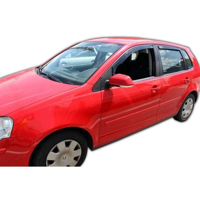 Déflecteurs d'air - J&J AUTOMOTIVE - Heko - Fumé - Pour Volkswagen Polo 4 9N 5P - 2002-2009